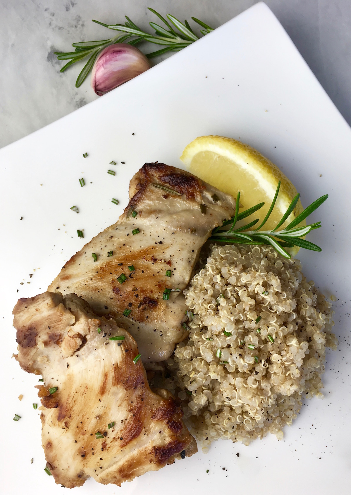 Rosemary Lemon Boneless Chicken Thighs