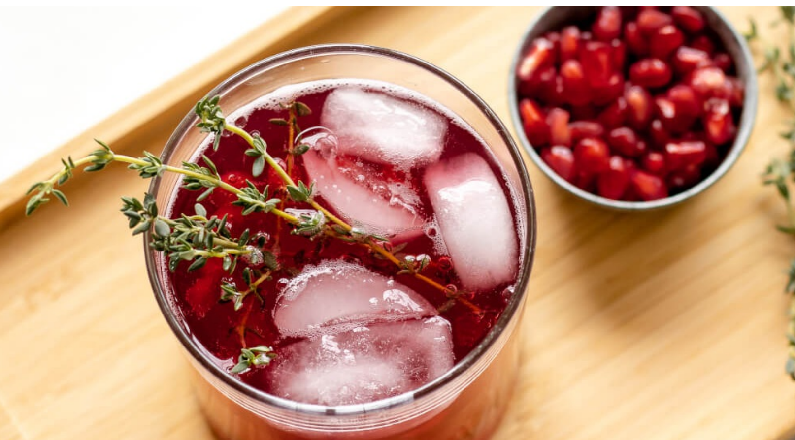 Sparkling Pomegranate Maple Fizz